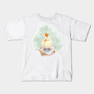 鸭子与苹果 duck and apple Kids T-Shirt